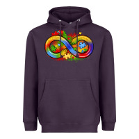 Plum infinity symbol autism Heavyweight Hoodie - LillyAllenDesigns