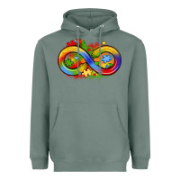 Sage infinity symbol autism Heavyweight Hoodie - LillyAllenDesigns