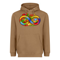 Toasted Coconut infinity symbol autism Heavyweight Hoodie - LillyAllenDesigns