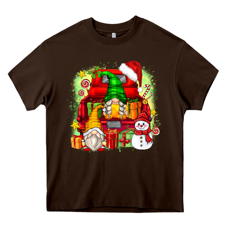 Christmas Gnome Truck Heavy Core Tee by Zillion Design Studio | Teevron