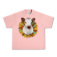 Salmon sunflower heifer Urban Heavy Tee - JahusDesignShop