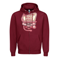 Burgundy cupids howdy lodge find your cowboy open Zipper Hoodie - MaliasSmallBusiness