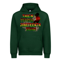 Forest Green thick thighs juneteenth vibes cowgirl Urban Hoodie - CowGirlArtShop