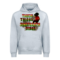 Heather Grey thick thighs juneteenth vibes cowgirl Urban Hoodie - CowGirlArtShop