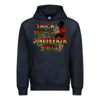 Navy thick thighs juneteenth vibes cowgirl Urban Hoodie - CowGirlArtShop