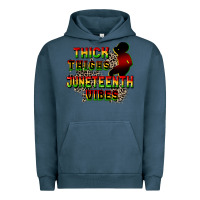 Pigment Midnight Navy thick thighs juneteenth vibes cowgirl Urban Hoodie - CowGirlArtShop