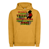 Pigment Peanut Butter thick thighs juneteenth vibes cowgirl Urban Hoodie - CowGirlArtShop