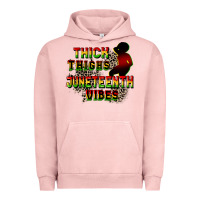 Pigment Salmon thick thighs juneteenth vibes cowgirl Urban Hoodie - CowGirlArtShop