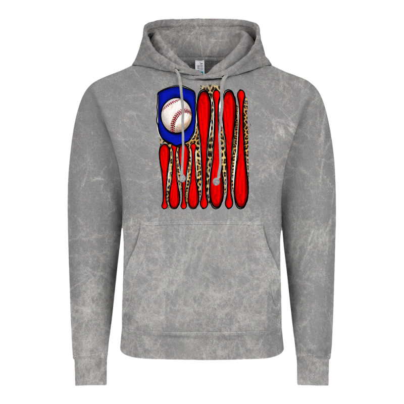 Leopard Baseball Flag Vintage Hoodie by JahusDesignShop | Teevron