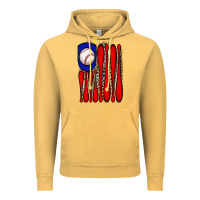 Vintage Mustard leopard baseball flag Vintage Hoodie - JahusDesignShop