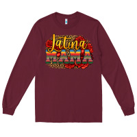 Burgundy latina mama Long Sleeve Tee - Jasminsmagicworld