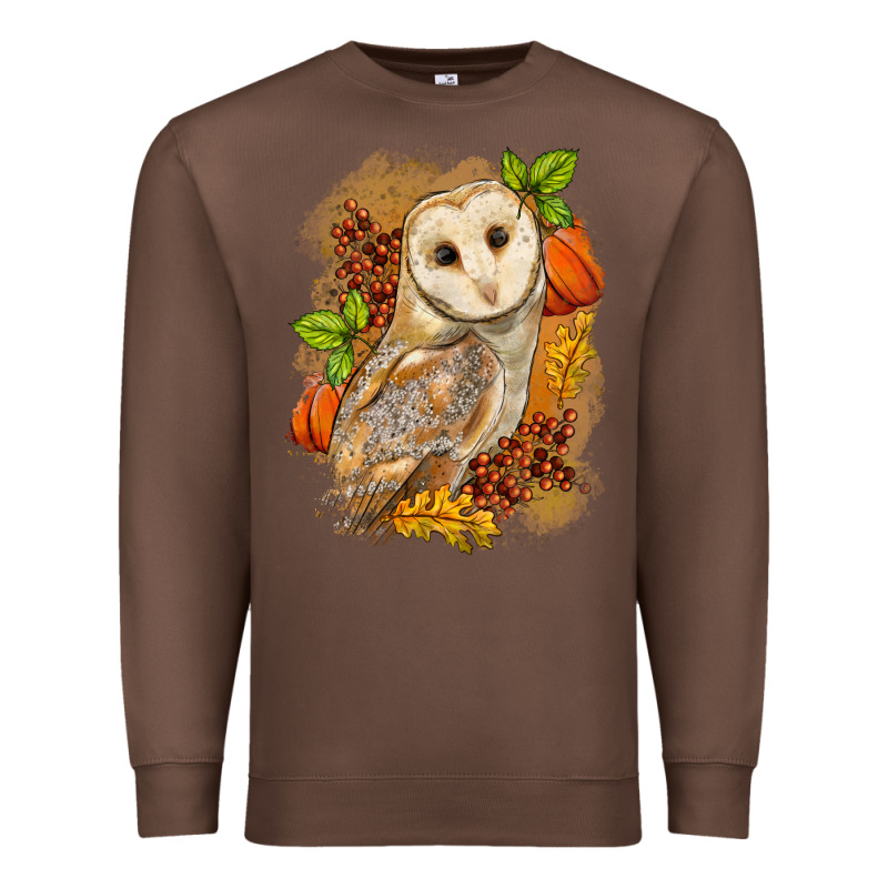 Fall Owl Premium Sweatshirt by LillyAllenDesigns | Teevron