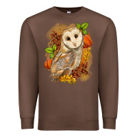 Chestnut Fall Owl Premium Sweatshirt - LillyAllenDesigns