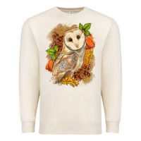 Sandshell Fall Owl Premium Sweatshirt - LillyAllenDesigns