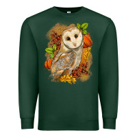 Sports Green Fall Owl Premium Sweatshirt - LillyAllenDesigns