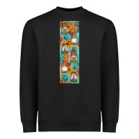 Black Fall Gnomes Heavyweight Sweatshirt - Artiststas