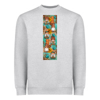 Heather Grey Fall Gnomes Heavyweight Sweatshirt - Artiststas