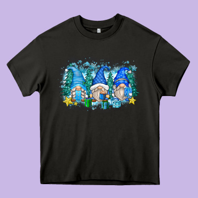 Snowman Gnome Heavy Core Tee Designed By Zillion Design Studio
