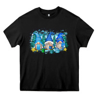 Black snowman gnome Heavy Core Tee - Zillion Design Studio