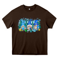 Chocolate Brown snowman gnome Heavy Core Tee - Zillion Design Studio