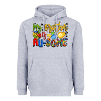Heather Grey my brother is au some Heavyweight Hoodie - LillyAllenDesigns