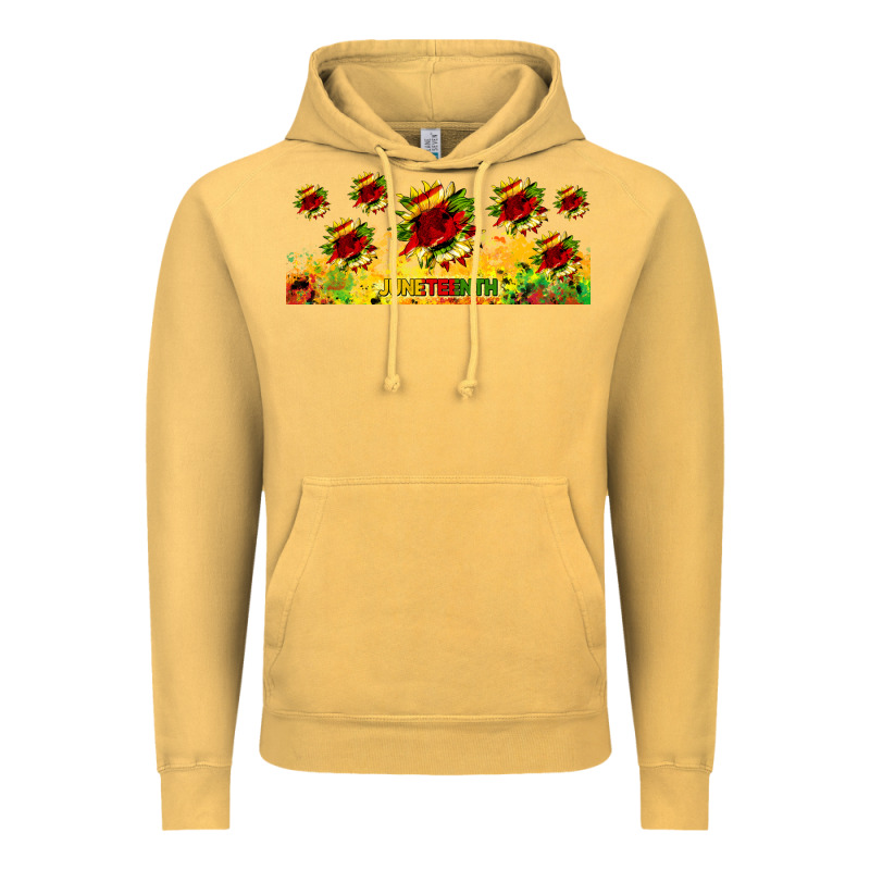 Juneteenth Sunflowers Libbey Glass Vintage Hoodie by HRA Design Shop | Teevron