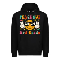 Black peace out 2024 3rd grade Premium Hoodie - JahusDesignShop