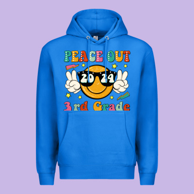 Peace Out 2024 3rd Grade Premium Hoodie Designed By Jahusdesignshop