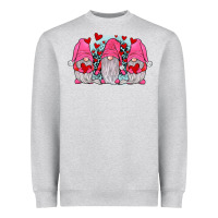 Heather Grey gnomies valentines day Heavyweight Sweatshirt - JahusDesignShop
