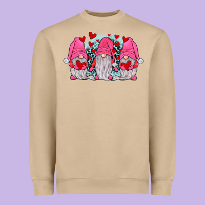 Gnomies Valentines Day Heavyweight Sweatshirt Designed By Jahusdesignshop