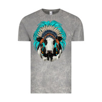 Cloud Rock holstein indian headdress Vintage Tee - JahusDesignShop