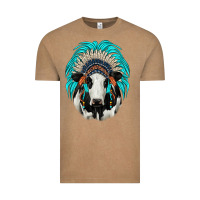 Vintage Coffee holstein indian headdress Vintage Tee - JahusDesignShop