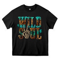 Black wild soul with skeleton hand Heavy Core Tee - texasbilliewilder