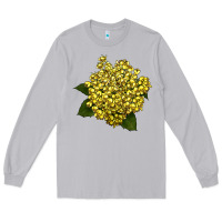 Moon Dust Oregon Grape Flower Illustrations Long Sleeve Tee - LillyAllenDesigns