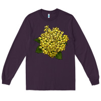 Plum Oregon Grape Flower Illustrations Long Sleeve Tee - LillyAllenDesigns