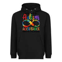 Black autism acceptance Heavyweight Hoodie - LillyAllenDesigns