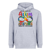 Heather Grey autism acceptance Heavyweight Hoodie - LillyAllenDesigns