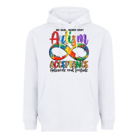 White autism acceptance Heavyweight Hoodie - LillyAllenDesigns