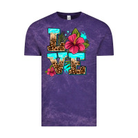 Cloud Purple love summer with flowers Vintage Tee - AdoDesignShop