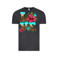Vintage Black love summer with flowers Vintage Tee - AdoDesignShop