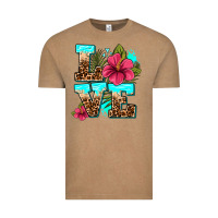 Vintage Coffee love summer with flowers Vintage Tee - AdoDesignShop