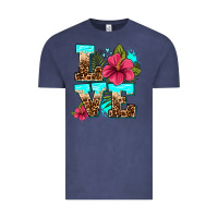Vintage Denim love summer with flowers Vintage Tee - AdoDesignShop