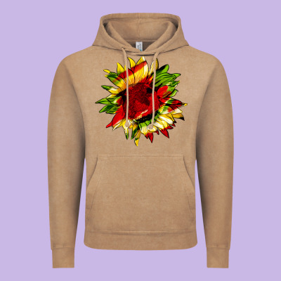 Juneteenth Sunflower Vintage Hoodie Designed By Hra Design Shop