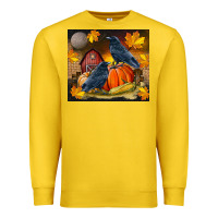 Lemon Fall Crow Premium Sweatshirt - LillyAllenDesigns