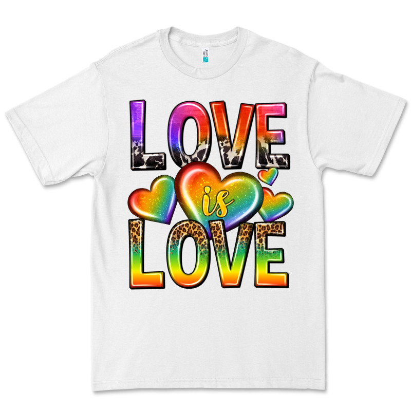Love Is Love With Hearts Premium Tee by texasbilliewilder | Teevron