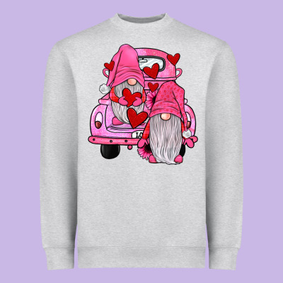 Farm Truck,gnomies Valentines Heavyweight Sweatshirt Designed By Jahusdesignshop