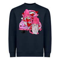 Navy farm truck,gnomies valentines Heavyweight Sweatshirt - JahusDesignShop