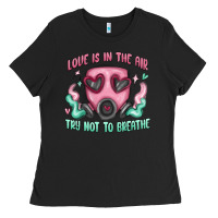 Black love is in the air Ladies Tee - MaliasSmallBusiness
