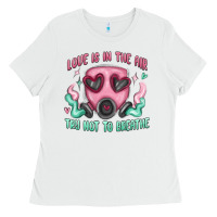 White love is in the air Ladies Tee - MaliasSmallBusiness