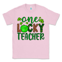 Bubblegum Pink one lucky teacher Classic Tee - Artiststas